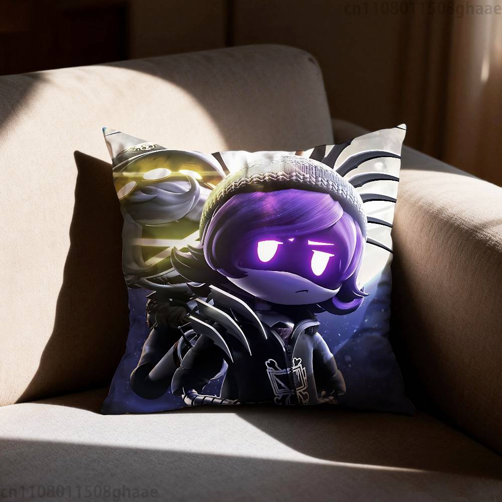 Murder Drones Pillow Case Square DoubleSided Printing Short Plush Sofa Cushion Cover Bedroom Bedside Pillow