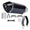 Full Imitation Carbon Fiber Small Hexagonal Modified Exhaust Muffler Universal Sport Motorcycle Exhaust Muffler 38 51mm