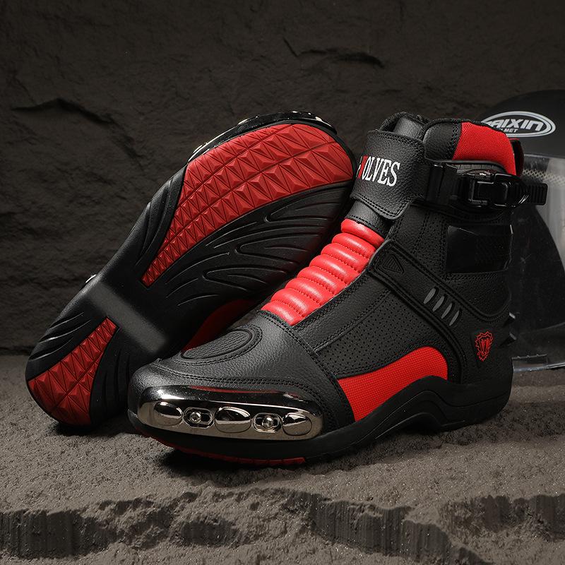 Stivali da Moto da Corsa a Nove Nuclei: Scarpe da equitazione antiscivolo da uomo e da donna per touring e fuoristrada.