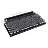 Retro Typewriter Keyboard BT Punk Round Keycap Metal Frame Wireless Mechanical Keyboard for Tablet Computer Phone Black