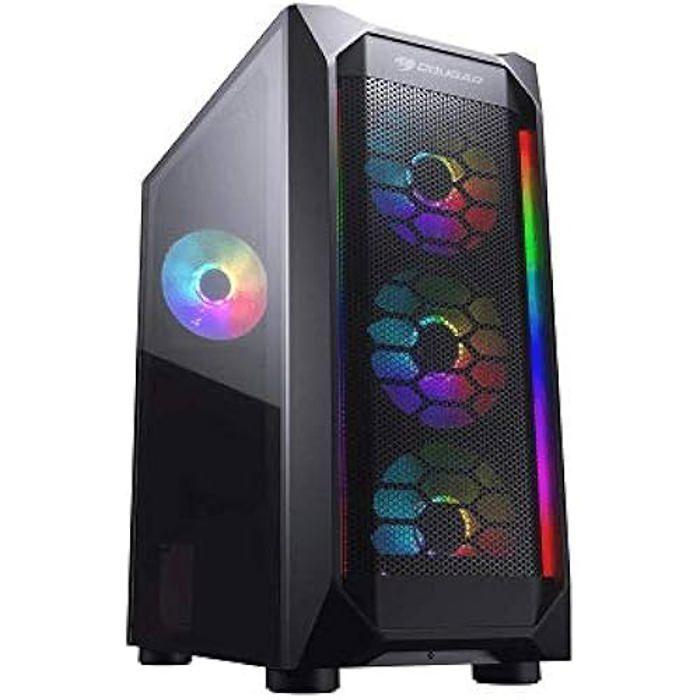 Boîtier ATX Semi-Tour - COUGAR - Noir - Format Midi - Taille ATX - Refroidissement Optimal