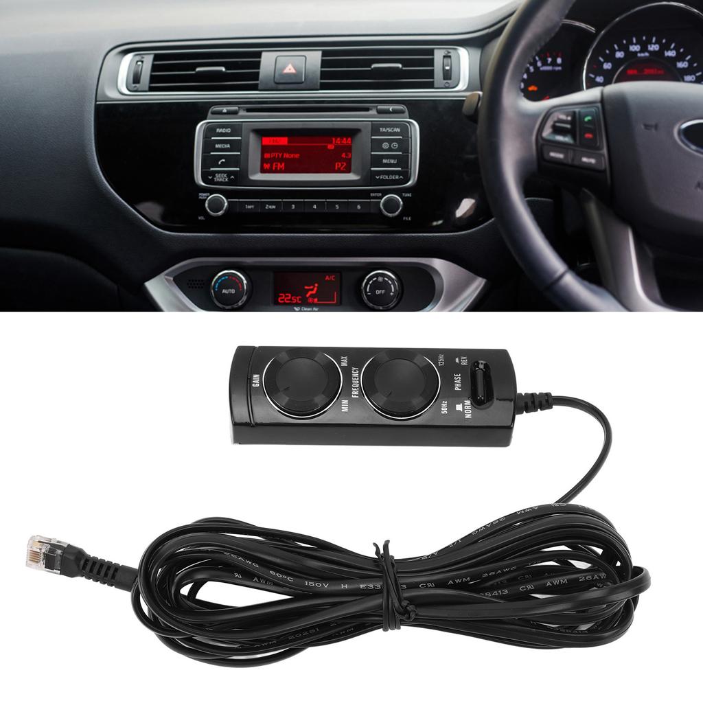 Car Subwoofer Remote Control Cable Replacement Remote Control for TS- 110A TS- 120A with Indicator Light