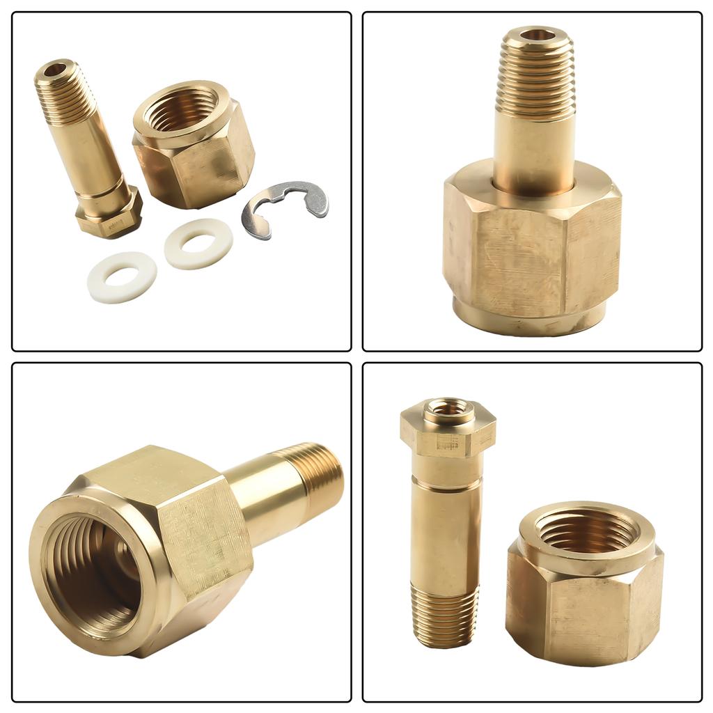 Joint Regulator Inlet Nuts Quick Change Regulator .830-14 1/4\\\\\\\\\\\\\\\" NPT Inlet Nut With Washer NUT - Brass Brand New