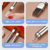 Liroyal Green Onion White Onion Green Onion Shredder with Thumb Shredded Silk Cooker Stainless Convenient Home Kitchen Utensils Cutter, Cutter,