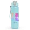 1PC Not Slim Kinda Shady Color Text Print 750ml Color Plastic Sports Water Bottle Leakproof Flip Straw Lid Suitable for Sports Office Home Use