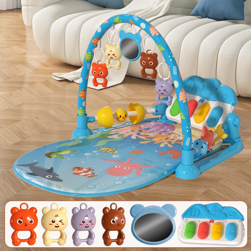 

Детский музыкальный фитнес-игровой коврик с педальным пианино: 0-3 года