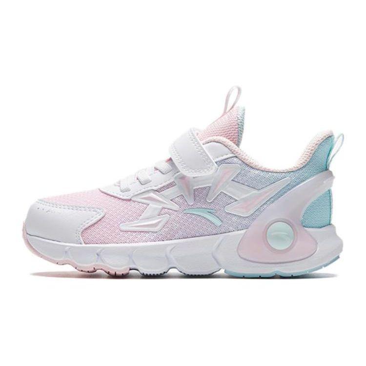 

Anta Kids Velcro Non-Slip Mid-Top Running Shoes Kids sneaker White Pink 322319914-2 28