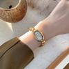 New Golden Bracelet Women's Watch Oval Simple Light Luxury Quartz Wristwatch Ladies Watches