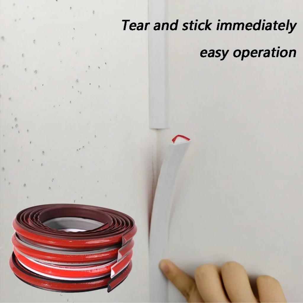 1PC 1/2/3meters Flexible Trim Caulk Strip Wall Moulding Trim, Peel and Stick Trim for Wall Corner Deco, Ceiling