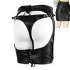 Kurze Röcke SM-BDSM-Kleidung Kostüme Erwachsene Sexy Dessous entblößen das Gesäß Analsex jederzeit verstellbar Geeignet für alle Lederarten