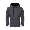 2024 European Men's Quilted Jacquard Plaid Cotton Long-Sleeve Hooded Sweatshirt