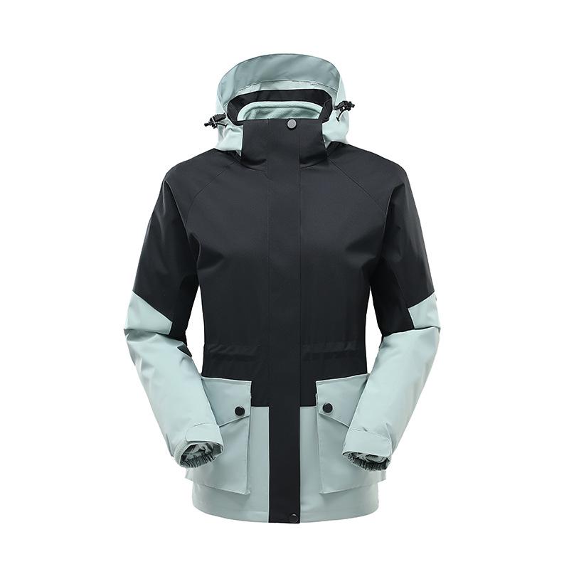 Women's 3-in-1 Waterproof Windproof Warm Outdoor Jacket for Camping & Hiking