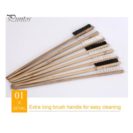 Long Handled Birdcage Brush Wooden Parrot Cage Cleaning Brush Pet Supplies Bird Equipment Cleaner for Myna Hamster Cage