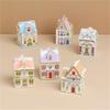 Holiday Village Spice House Set Resin Mini Tea Caddies Seasoning Storage Jar Festive Decor Kitchen Countertop Holiday Gifts