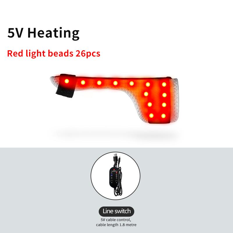 

Durable And Safe Red Light Bead Heated Finger Pad Relieves Carpal Tunnel Syndrometendonitis Muscle Soreness Stiffness Thumb Massage Protector EU-Plug