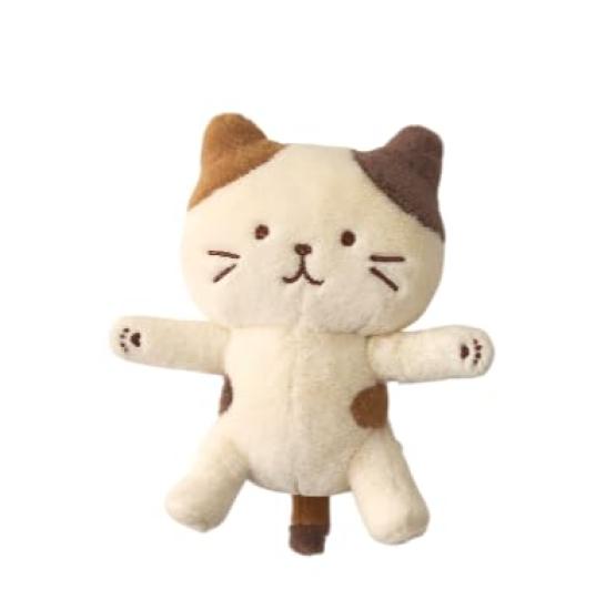 

Plush toy with moving smartphone perfect for taking plush cute interior fluffy limbs, poseable, animal, stand, photos, toys, cat, gift, present,