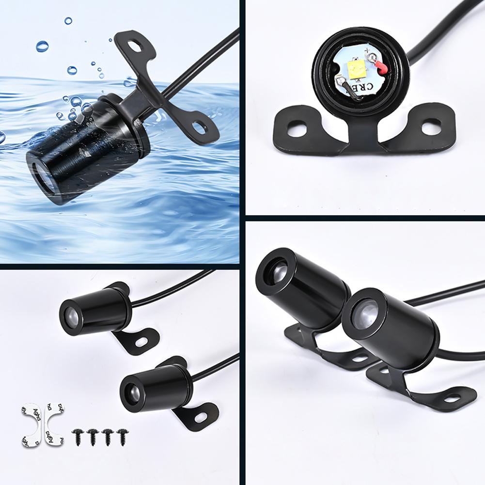 2Pcs Motorcycle Angel Wing LED Lamp Super Bright Door Courtesy Light Waterproof Projector Angels Wing 8-30V LED Carpet Underglow