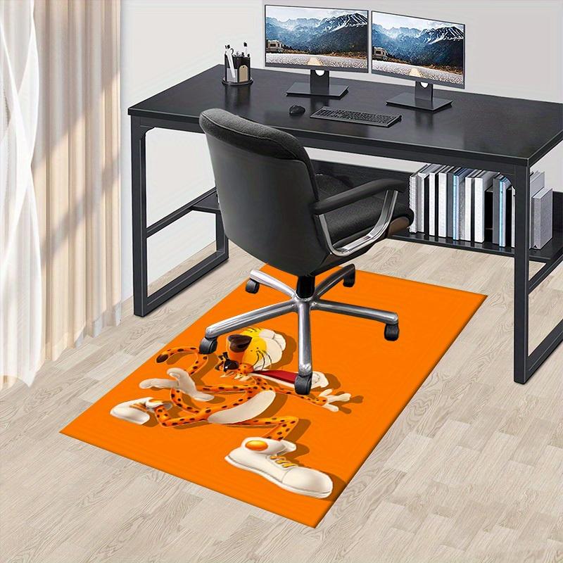 

Cheetah, Cool, Orange Office Carpet Soft Polyester Entrance Carpet Washable Non-slip Machine Washable Indoor Carpet Living Room Bedroom Dini 60cm by 90cm