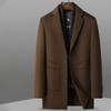 Autumn and Winter Double-sided Woolen Coat Men's Medium and Long Coats Can Take Off The Down Liner and Wear Two Wool Woolen Coats.