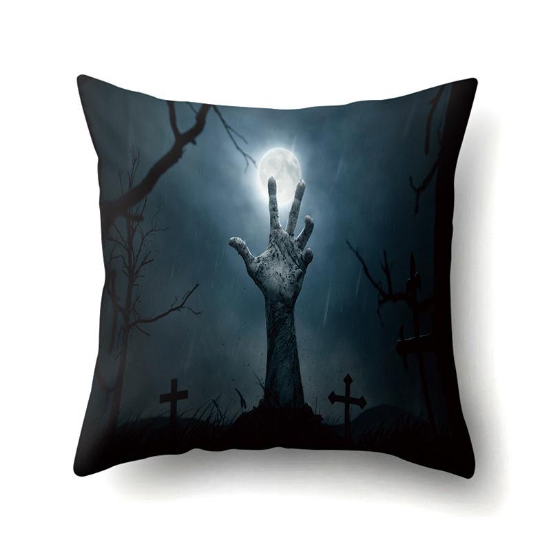 Halloween Pillowcase Car Waist Pillow Pumpkin Sofa Cushion Cover Office Home Living Room Pillowcase