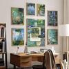 Słynny Claude Monet Plakat Samoprzylepny DIY Vintage Dekoracja Pokoju Baru Kawiarni Dekoracja Domu
