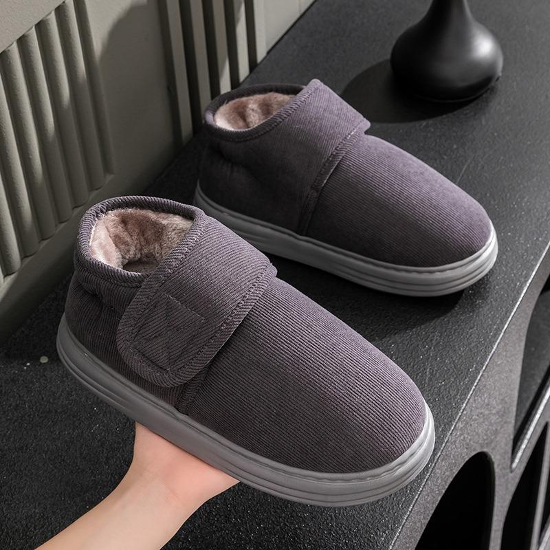 Men's cotton shoes winter bag heel non-slip velvet thickened cold-proof high-top warm elderly cotton slippers men's outer wear