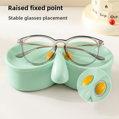 Lovely Storage Office Desktop Decoration Interesting Octopus Brother Glasses Frame Jewelry Double-layer Storage Box