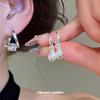 18K Gold Plated Zirconia Irregular Geometric Ear Cuff Earrings - High-End Accessories for Women