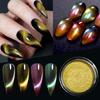 Nail Art Chameleon Cat Eye Powder, Magic Laser Polarized Chameleon Cat Eye Magnetic Powder, Strong Magnetic Powder