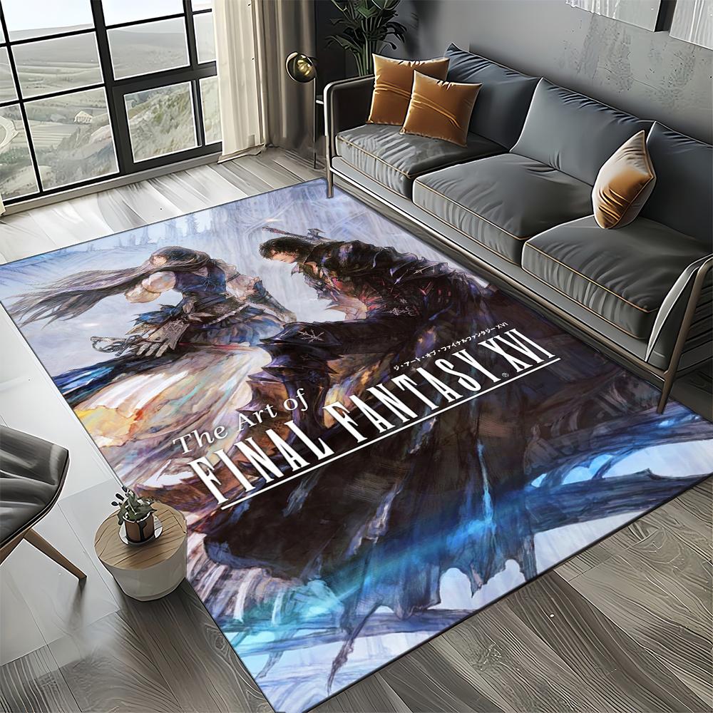 27 Style New Sephiroth Final Fantasy Games Cloud Tifa Aerith Carpet Rug for Living Room Bedroom Home Sofa,Kid Non-slip Floor Mat