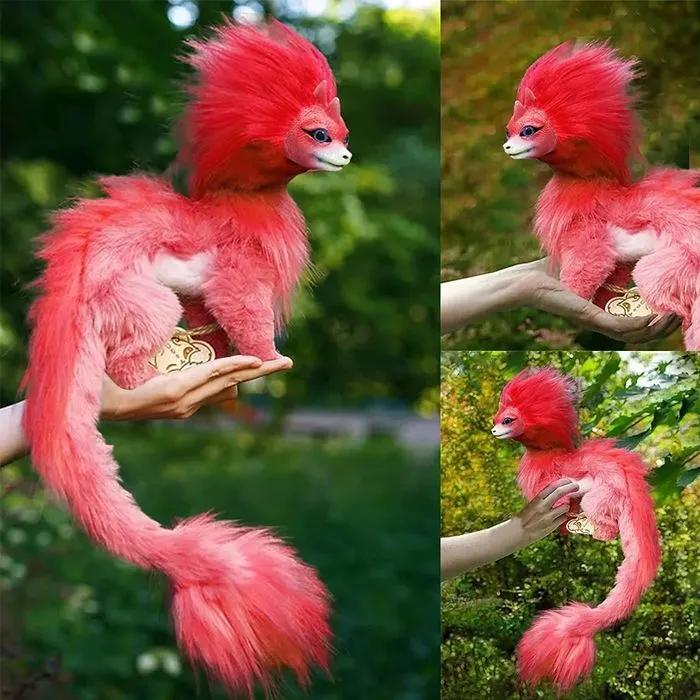 

50 см Животное Дракон Плюшевая Кукла Синий Дракон Детская Игрушка Животное Кукла Для Детей Подарки На День Рождения Хэллоуин Куклы 50CM красный