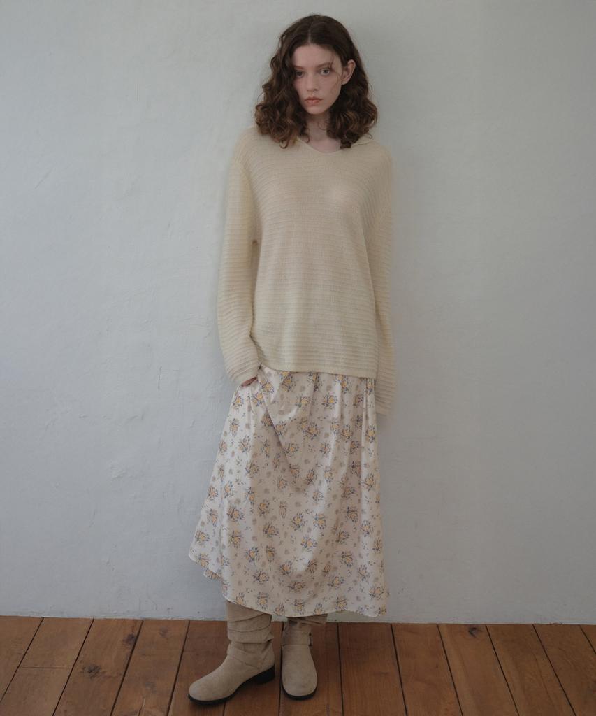 Aueonoseuteljia Hairy Hood Knit_Cream(Oc26Kn14)