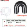 a+70mm 57mm 63mm 76mmID 180Degree Silicone Reducer Hose Silicone Hose Coupler Intercooler Tube for Car Intercooler Intake Piping