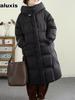 Oversized Long Sleeve Thick Cotton Puffer Coat for Women Winter New Style Casual Loose Warm Jacket