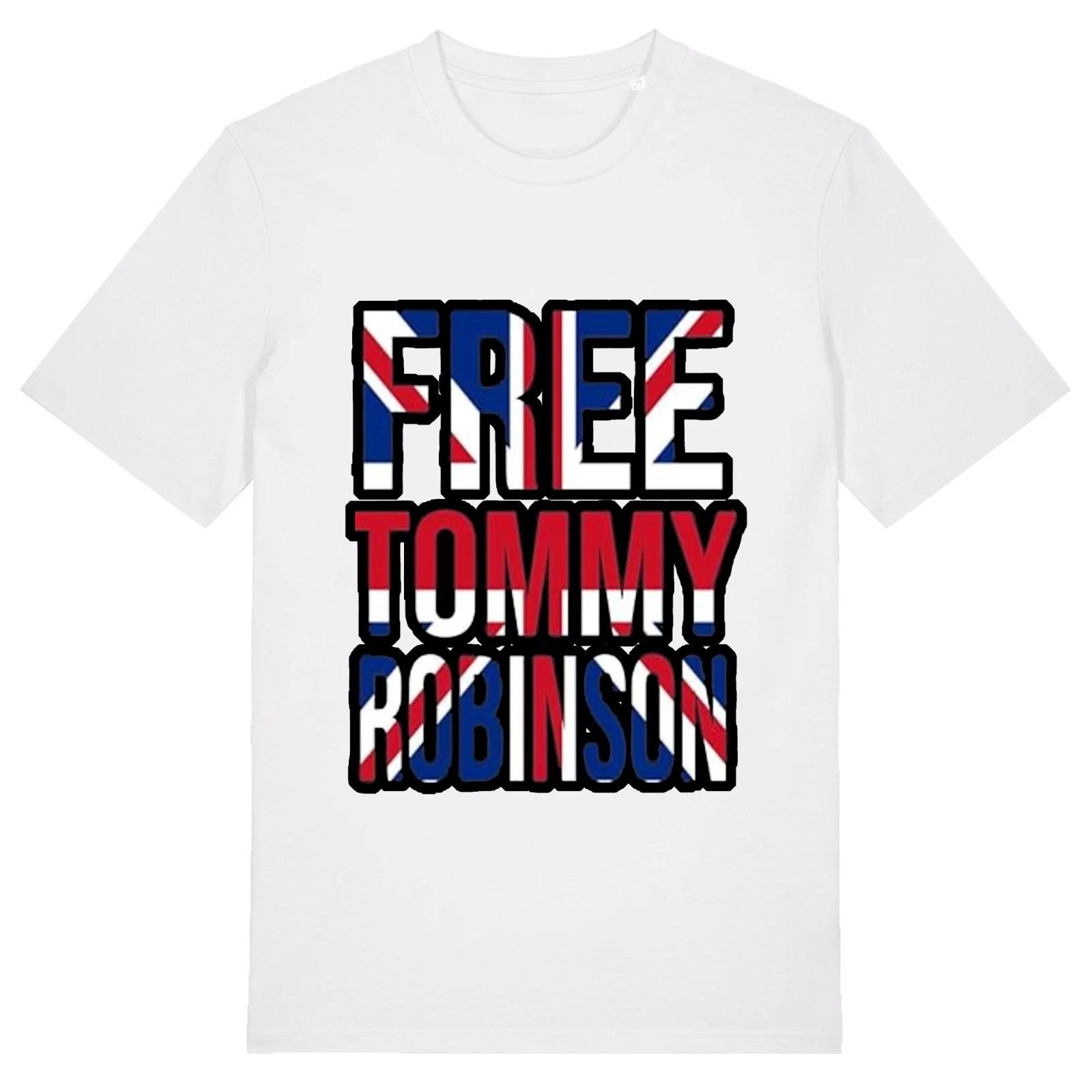 Free Tommy Robinson Unisex T-Shirt - British UK Politics Tommy Robinson MBGA S
