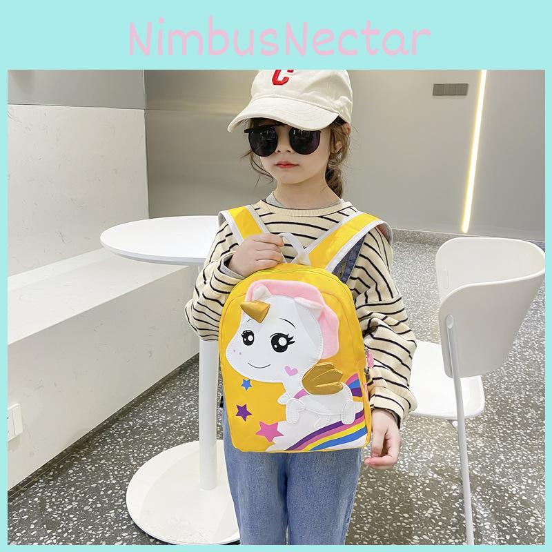Trendy Durable Nylon Kids Backpack With Cartoon Design For School And Travel