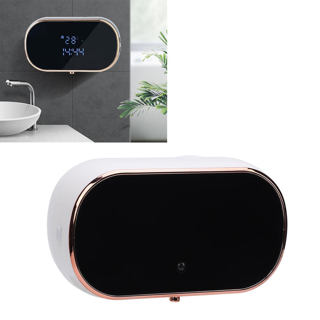 Auto Induction Soap Dispenser Wall Mount Touchless Foam Dispenser for Bathroom Kitchen 3 Gears Adjustment IPX5 Water Proof