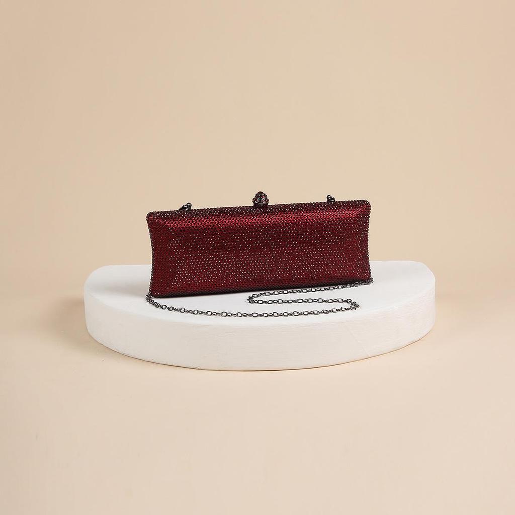 Třpytivá psaníčka s kamínky: Ručně vyráběná večerní kabelka zdobená diamanty pro ženy