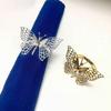 Set Of 12 Elegant Butterfly Napkin Rings Accessory For Enhancing Dining Ambiances At Weddings And Festival Meals