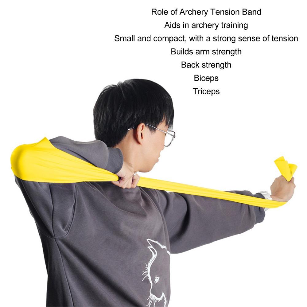 Latex Archery Resistance Band Good Rebound Elastic Training Band Arm Strength Band for Exercise