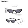 Chic Small Cat Eye Sunglasses Women's Trendy Vintage Gradient Shades Fashion Luxury Brand Design Travelling Sun Glasses