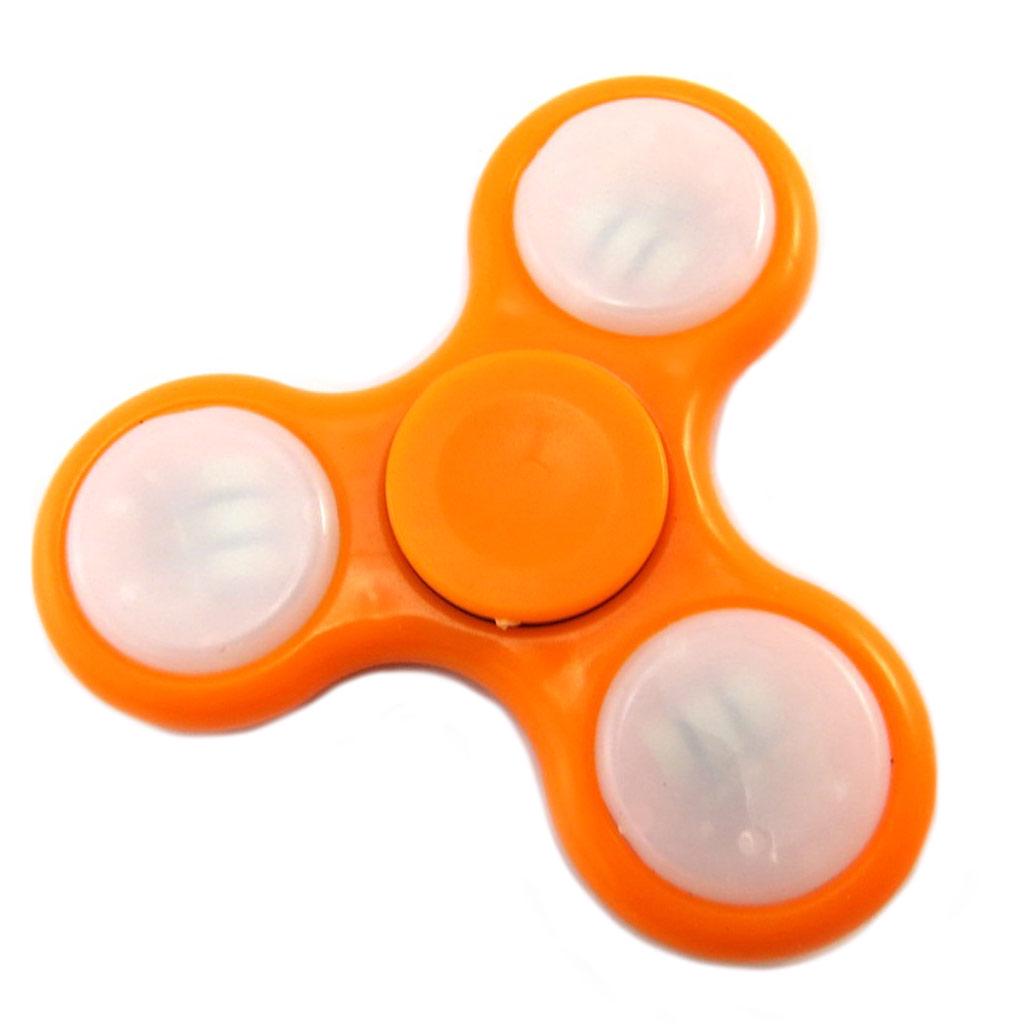 Les Trésors De Lily [P1758] - Handspinner led 'Les Lumineux' orange - 7 cm