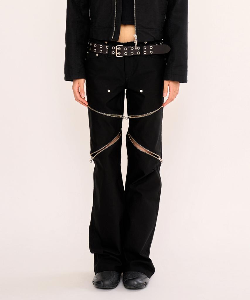 FANYOUNG Damaged Bootcut Pants