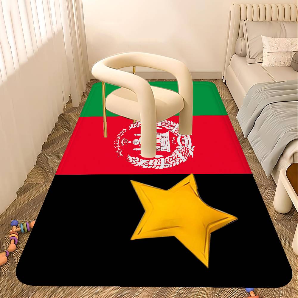 Tappetino Ingresso Bandiera Afghanistan Afghano Lavabile Antiscivolo Tappeto Zona Soggiorno Divano Sedie Tappetino Cucina Tappeto
