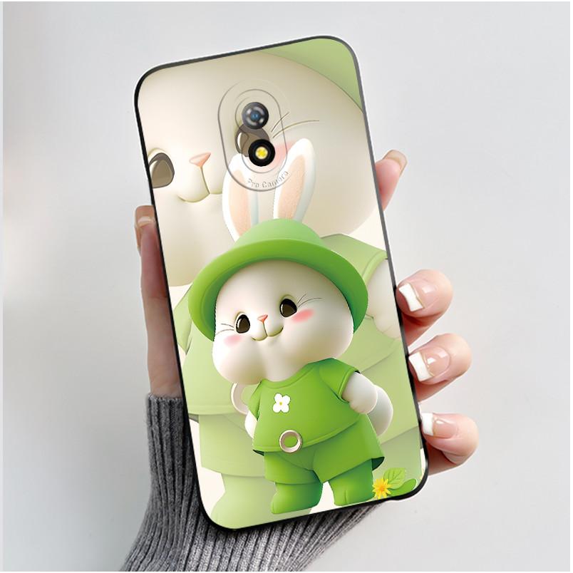 Soft TPU Case For ITEL A16 / A16 Plus / Alpha Lite Luxury Cute Love Rabbit Funny Black Silicone Phone Protective Back Shell Case