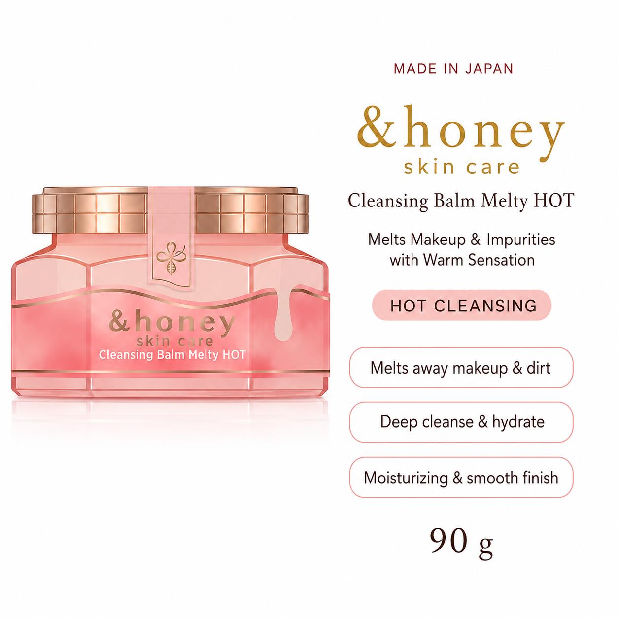 &honey Cleansing Balm Melty Hot Разогревающий очищающий бальзам для снятия макияжа, 90 г
