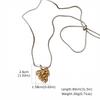 Fashion Silver Color Geometric Pinecone Pendant Adjustable Long Chain Necklace for Women Dainty Daily Wear Luxury Jewelry Gift
