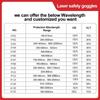 Laser Glasses Protective Safety Goggles gafas de laboral Work Industrials Dental UV IPI IR FPV 755nm 1064 532nm Laser Glasses