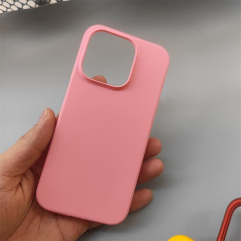 Matte Transparent Frameless Case for iPhone 13 14 15 16 Pro Max Plus Heat Dissipation Broderless Ultra Thin PC Shockproof Cover