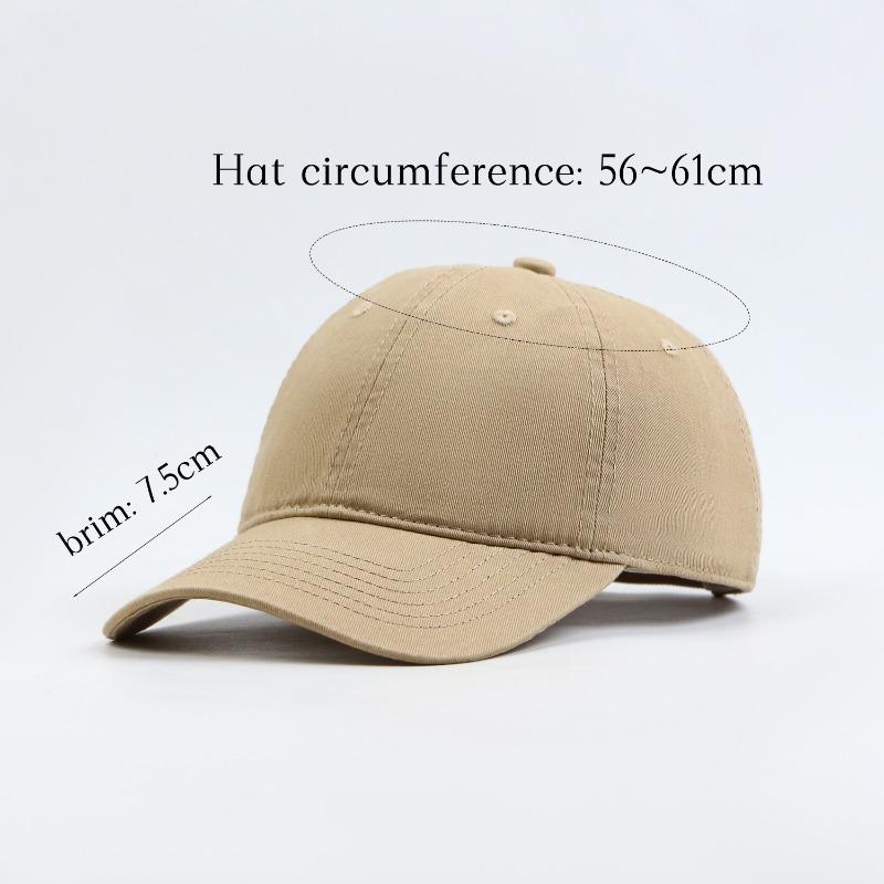 Pure cotton spring and summer baseball cap women's casual sun hat showing face small cap men's hat plus